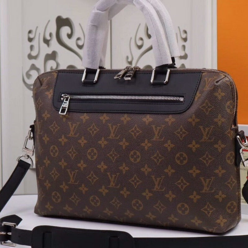 Monogram Briefcase Brown