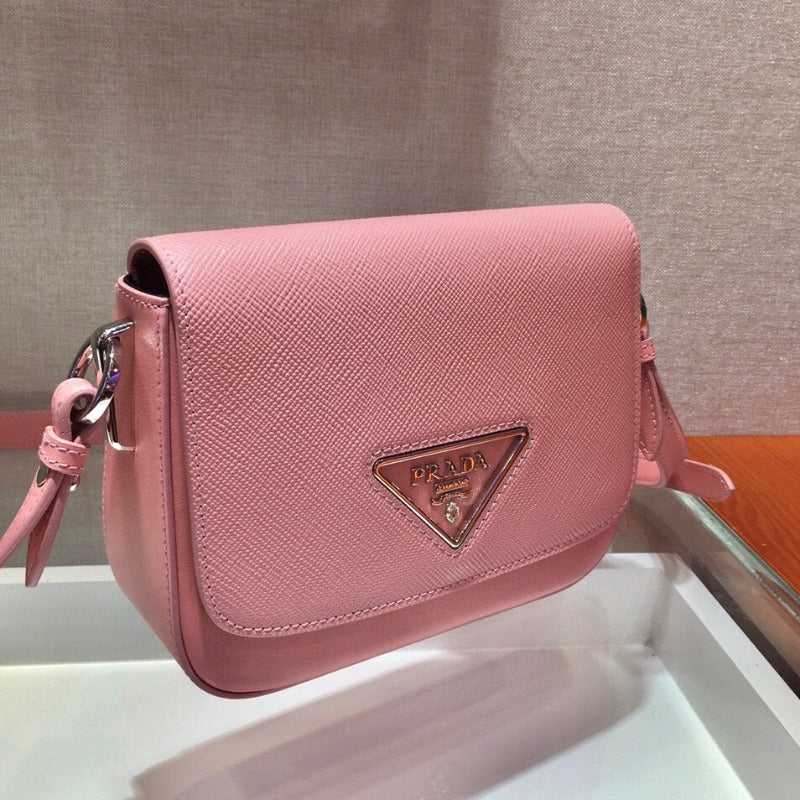 Saffiano Identity Shoulder Bag Pink