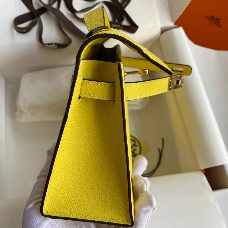 Kelly Pochette Handbag Yellow