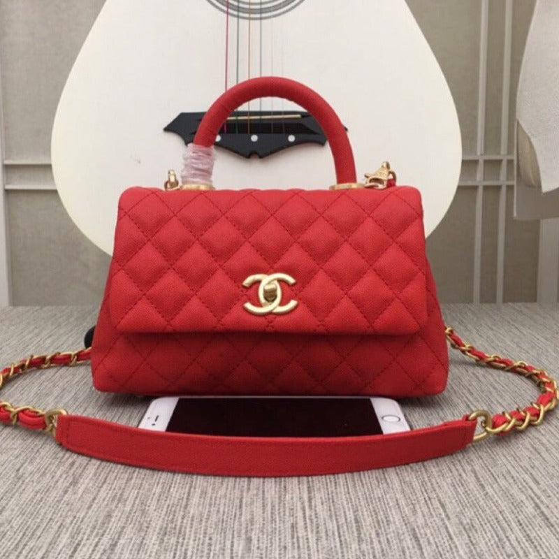 Coco Flap Bag Red New