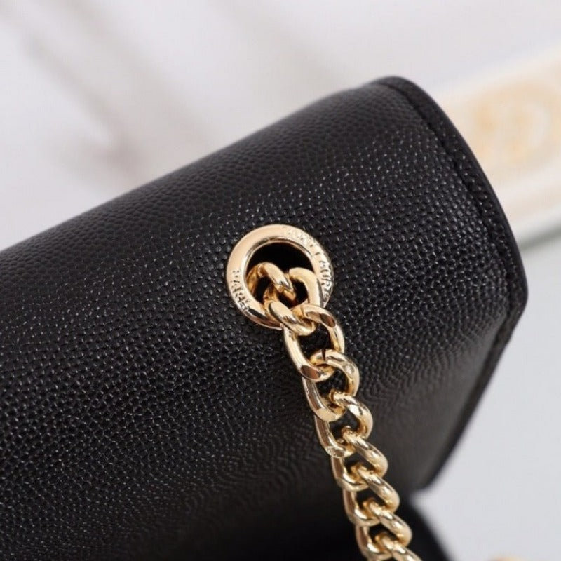 Medium Kate Tassel Bag With Chain Black