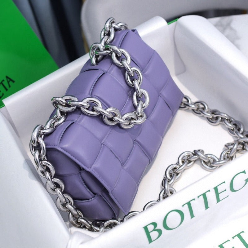 Cassette Shoulder Chain Bag Lilac