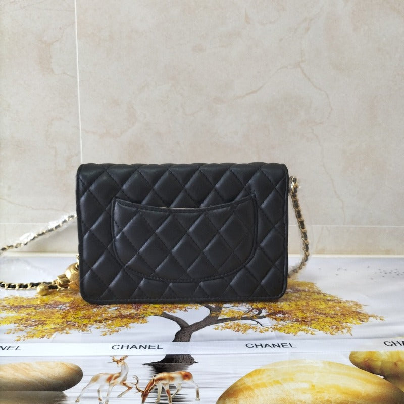 Classic Clutch Bag On Chain Black