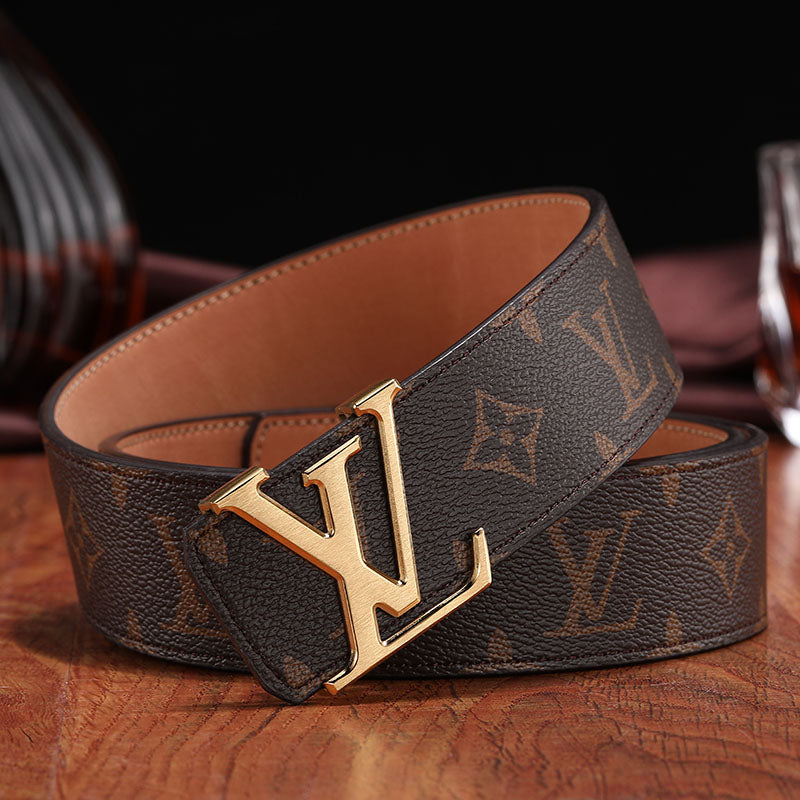 Monogram Canvas Belt Brown