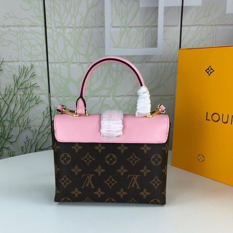 Locky Bb Lona Monogram Bag Pink