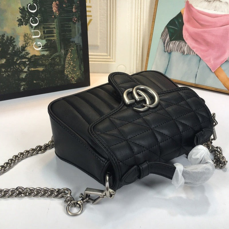 Marmont Mini Top Handle Bag Black