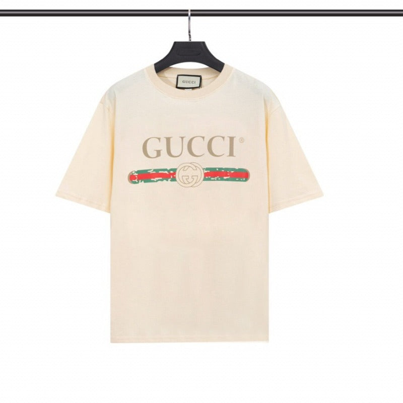 T-shirt With Logo GG Beige