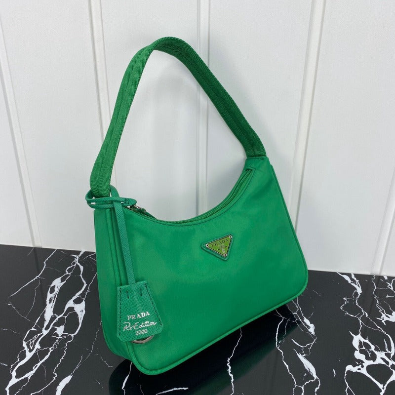 Vintage Nylon Hobo Bag Green