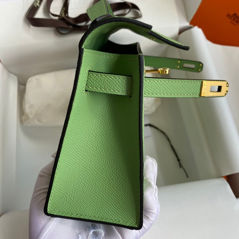 Kelly Pochette Handbag Green