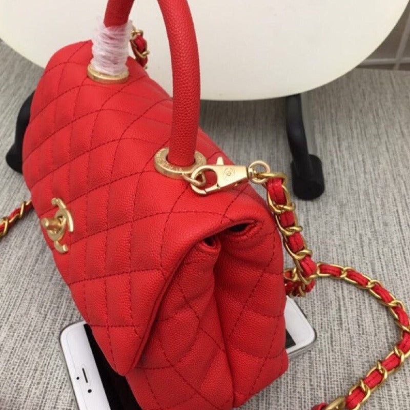 Coco Flap Bag Red New