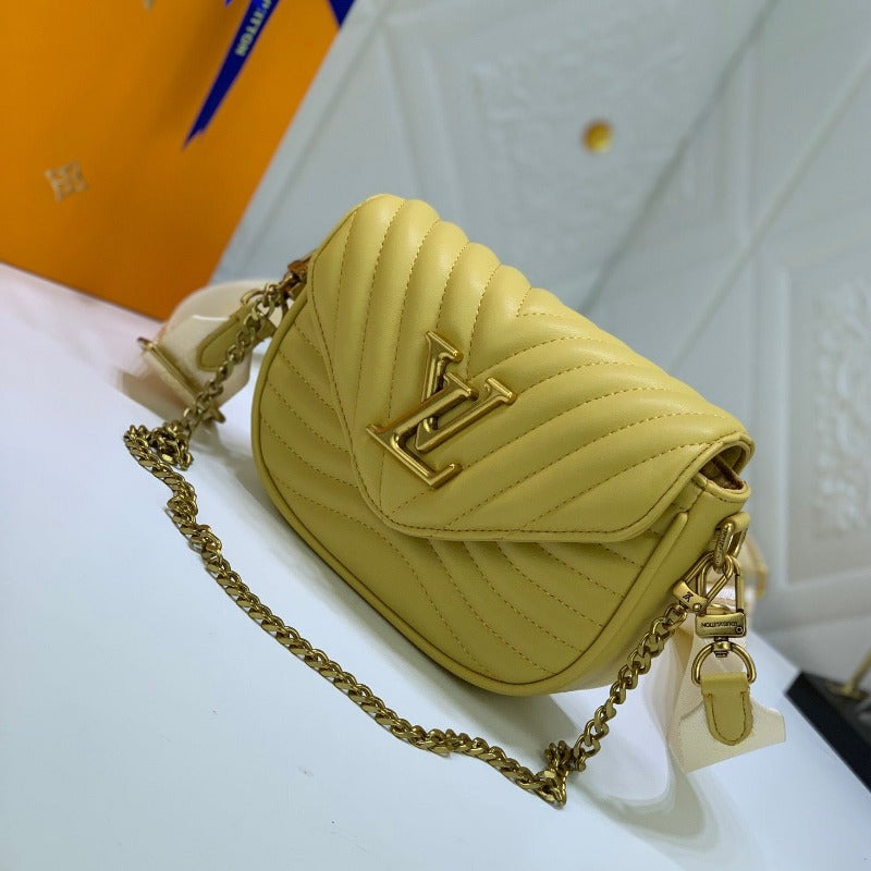 Wave Multi Pochette Bag Yellow