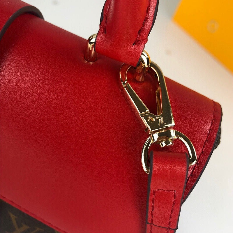 Locky Bb Lona Monogram Bag Red