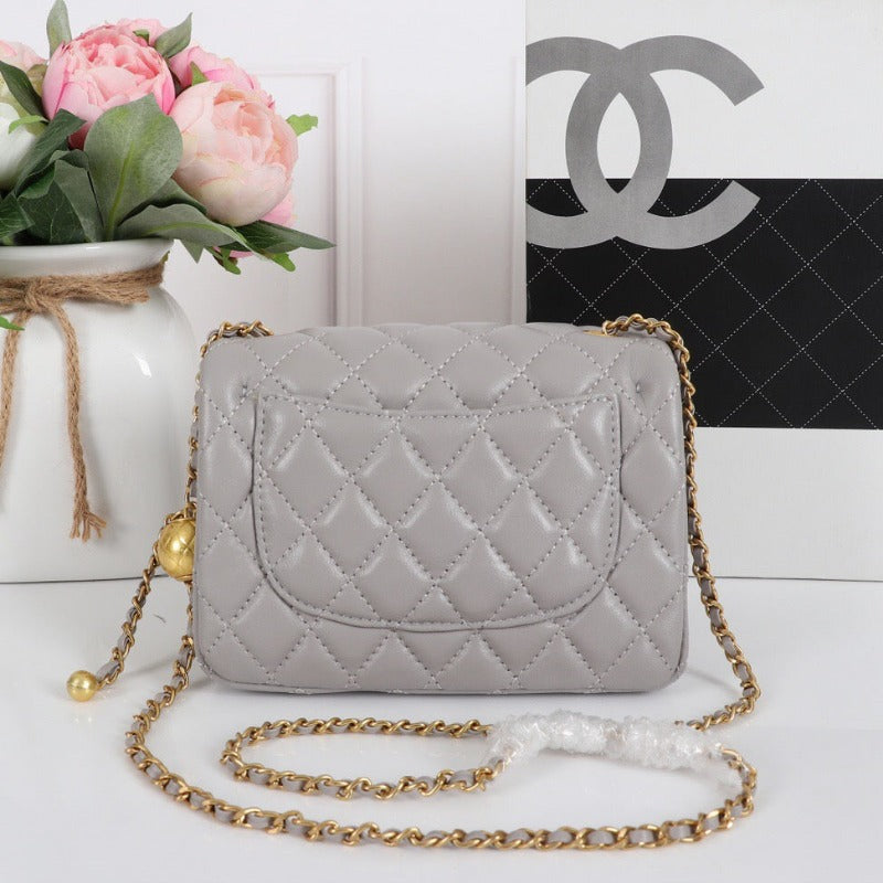 Classic Mini Flap Bag Grey