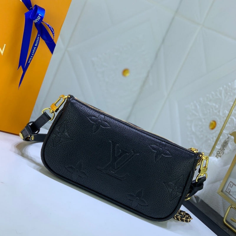 Multi Pochette Shoulder Bag Black