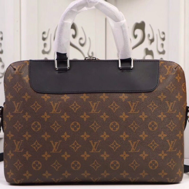 Monogram Briefcase Brown