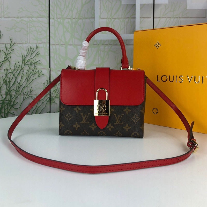 Locky Bb Lona Monogram Bag Red