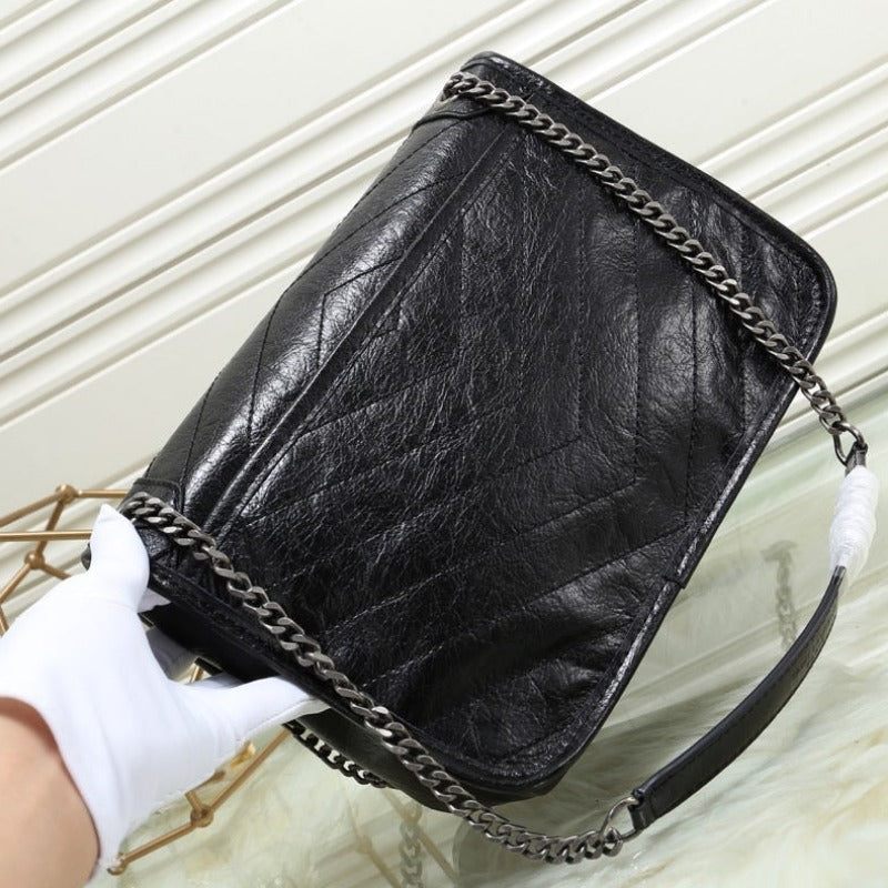 Niki Shoulder Chain Bag Black