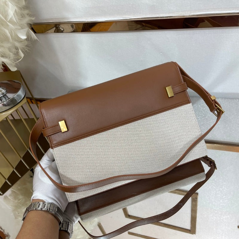 MANHATTAN SHOULDER BAG IN BOX MILK/BROWN