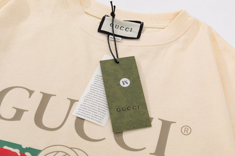 T-shirt With Logo GG Beige