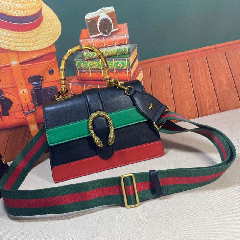 Women's Blue Green And Red Dionysus Mini Top Handle Bag