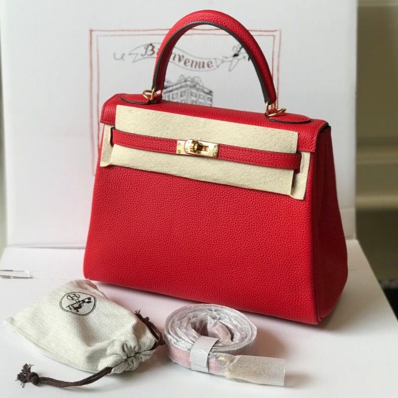 Kelly Handbag 28 Red