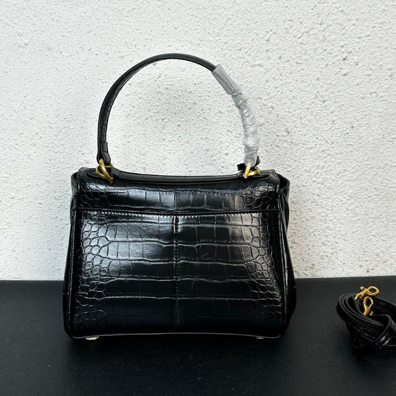 Rodeo mini Black Croc New