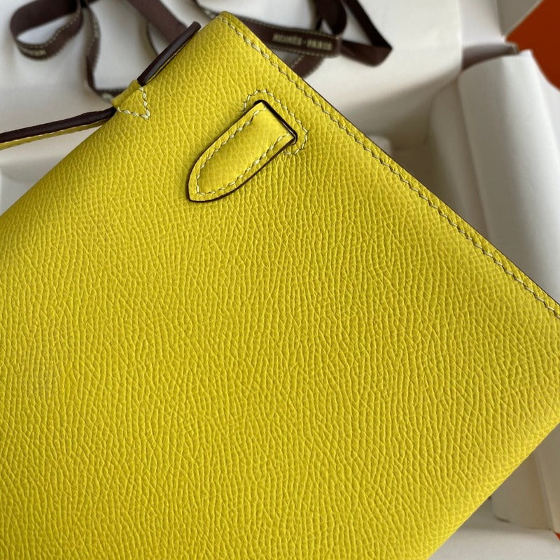 Kelly Pochette Handbag Yellow