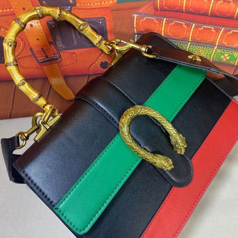 Women's Blue Green And Red Dionysus Mini Top Handle Bag