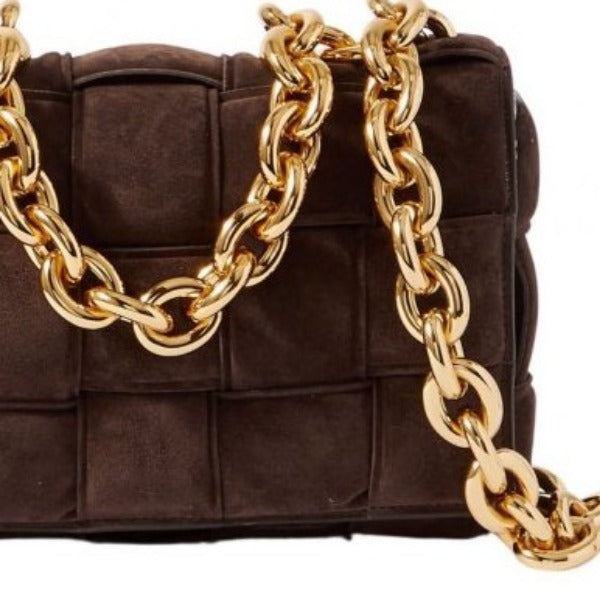 Chain Cassette Bag Dark Brown