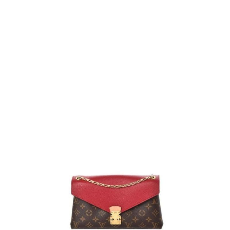 Canvas Pallas Chain Shoulder Bag Red