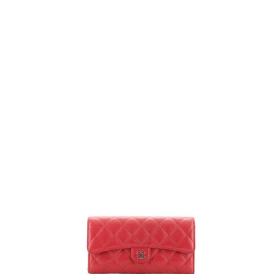 Caviar Large Wallet Red