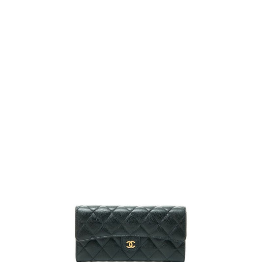 Caviar Large Wallet Black