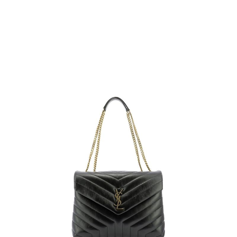 Medium Loulou Shoulder Bag Black