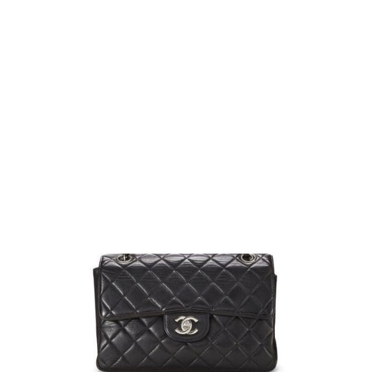 Lambskin Classic Double Flap Bag 40 Black