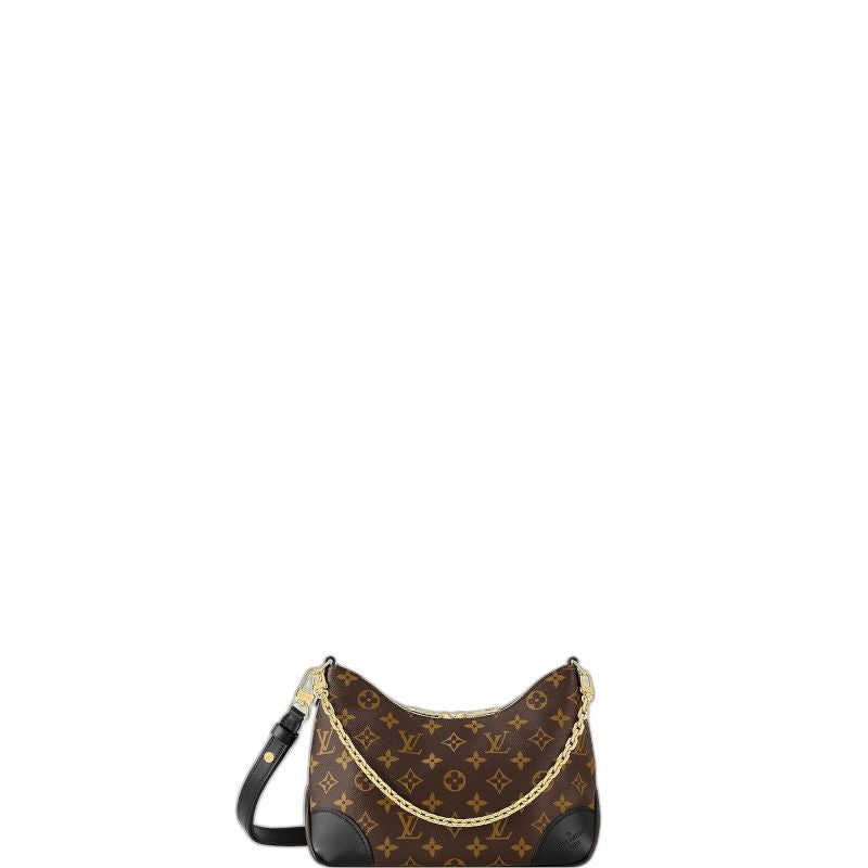 Boulogne Monogram Shoulder Bag Brown/Black New