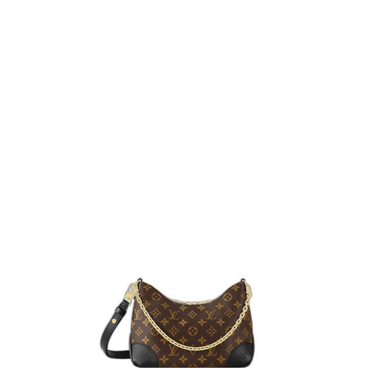 Boulogne Monogram Shoulder Bag Brown/Black New