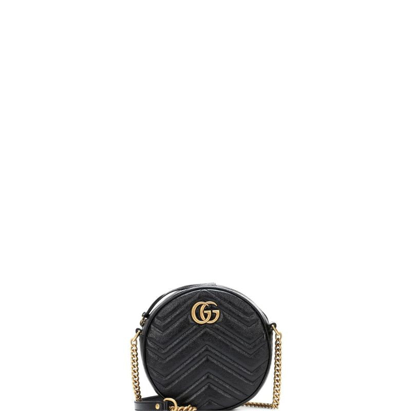 Circle Marmont Mini-Tasche Schwarz