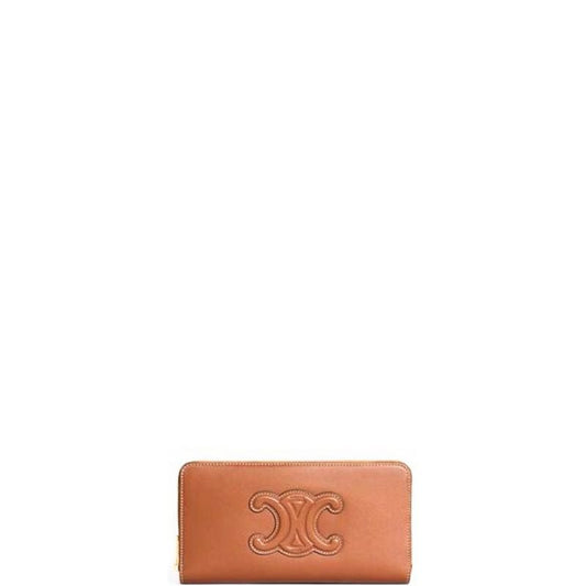 Triomphe Logo Long Wallet Brown