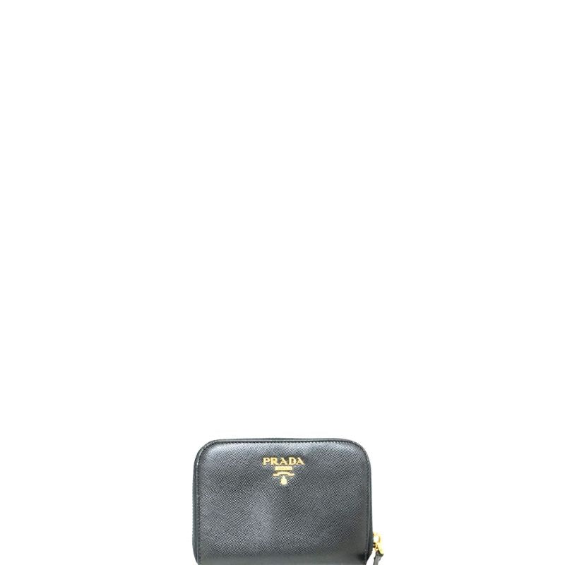 Saffiano Leather Small Wallet Black