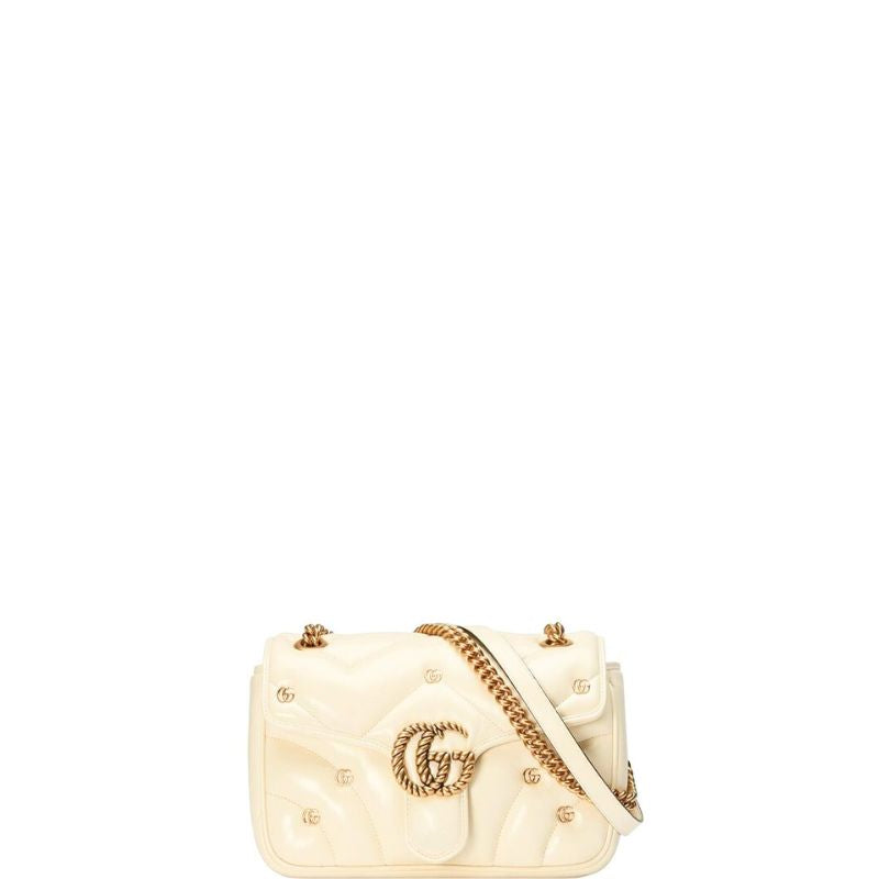 Marmont GG Shoulder Bag White New