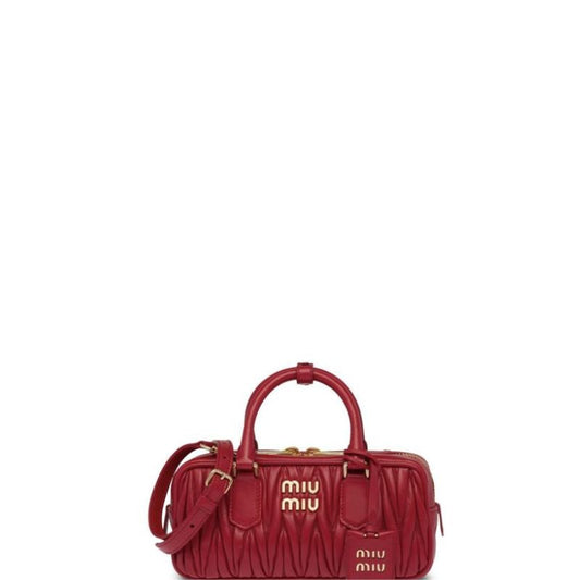 Matelasse Crossbody Bag Red