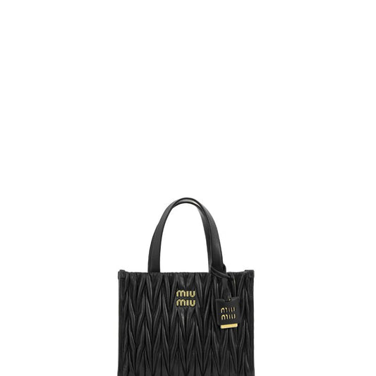 Matelasse Mini Tote Bag Black