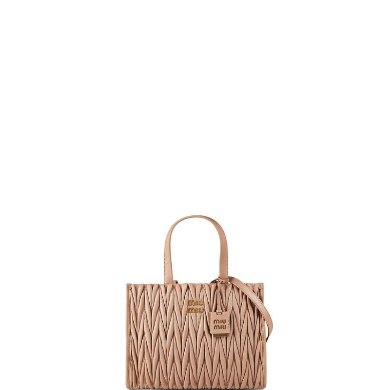 Matelasse Mini Tote Bag Beige