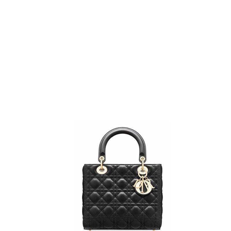 Lady Handbag Black/Gold Hardware