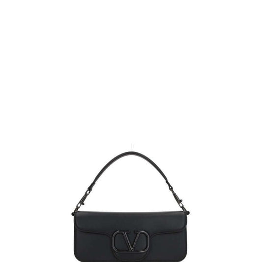 Vlogo Plaque Shoulder Bag Black