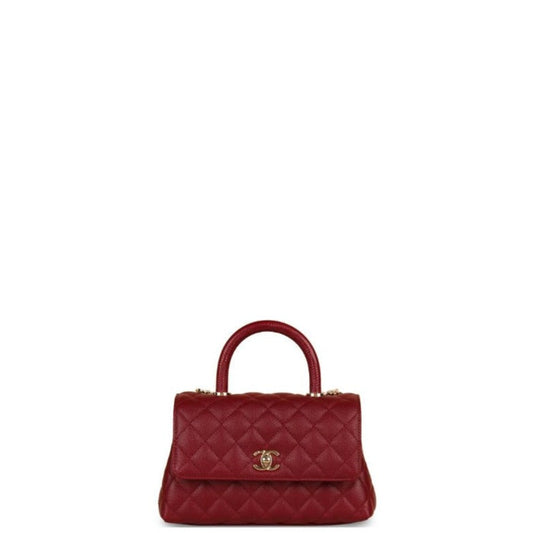 Coco Flap Bag Dark Red New