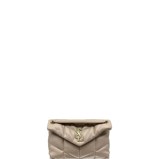 Medium Loulou Puffer Shoulder Bag Beige