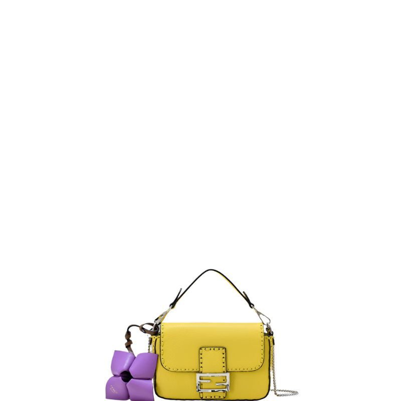 Mini Selleria Baguette Bag Yellow New