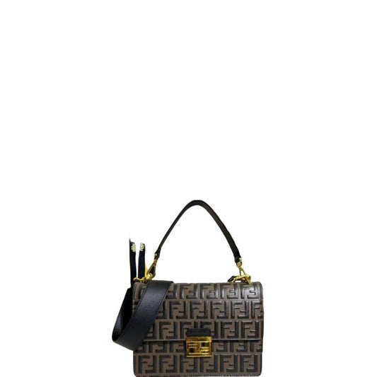 Kan U FF Monogram Motif Bag Brown