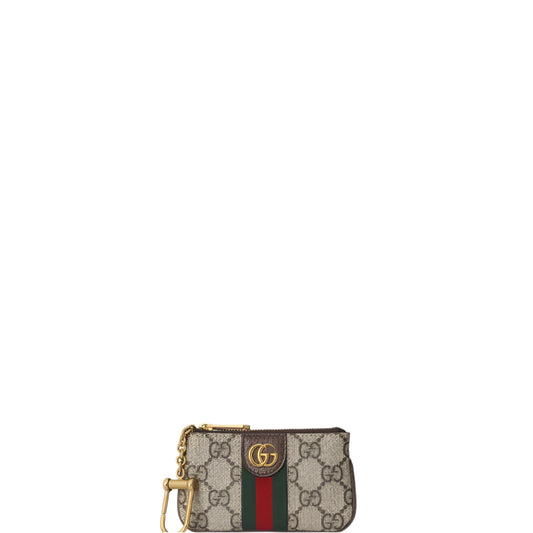 Ophidia GG key case charm brown new